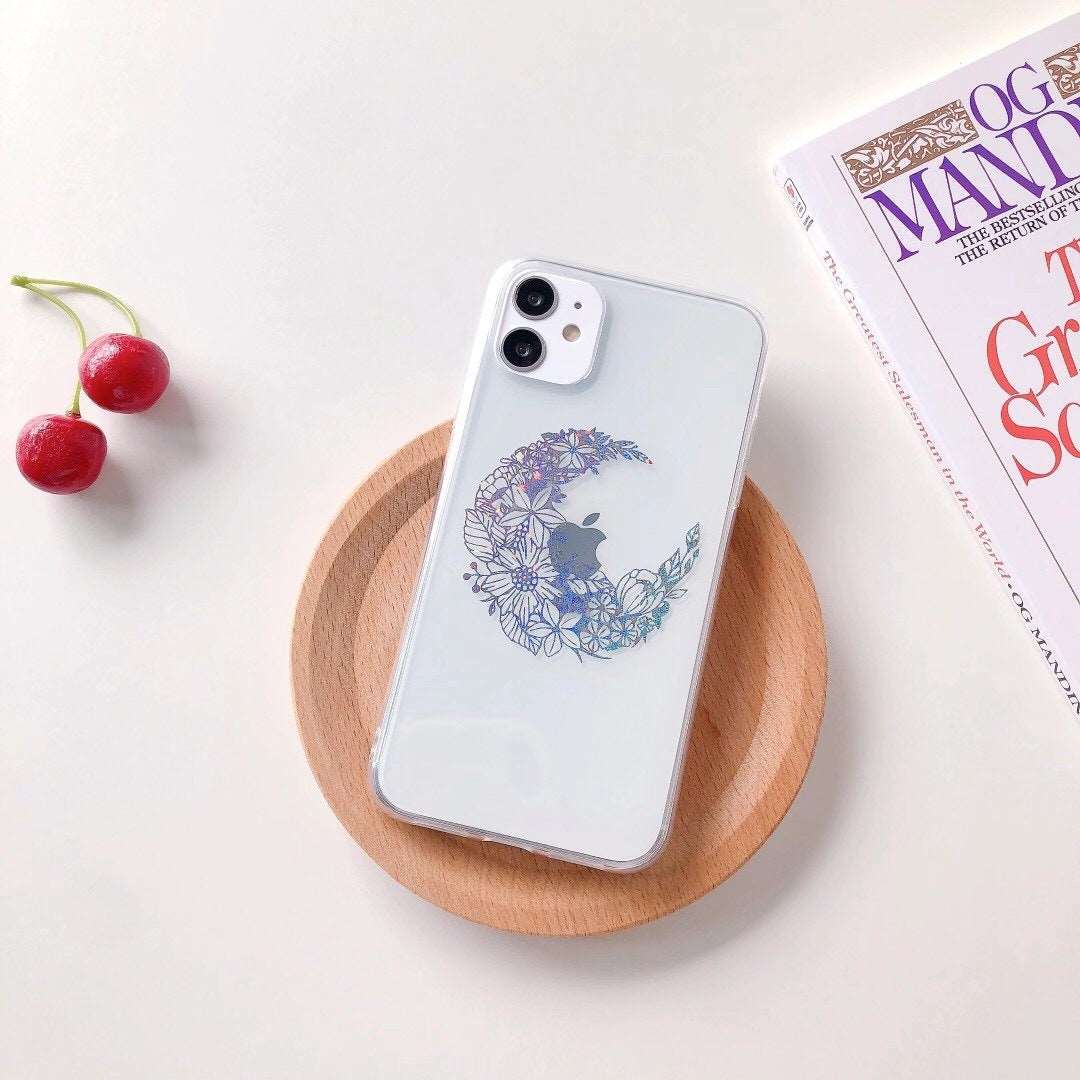 Flower Transparent Female Mobile Phone Case |