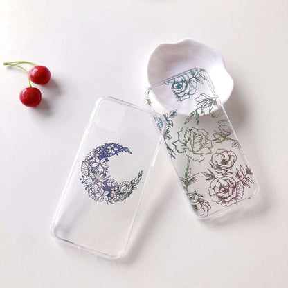 Flower Transparent Female Mobile Phone Case |