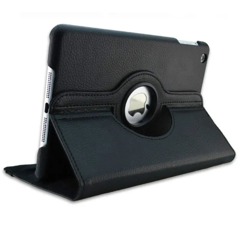 Black leather ipad mini case 