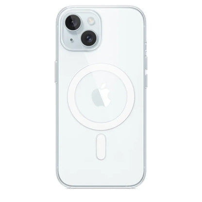 Clear White Magnetic iPhone Case, Transparent Cover