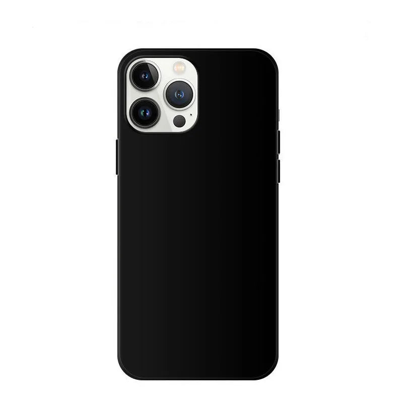 Black Matte Soft Silicone iPhone Case