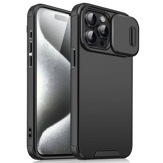 Shockproof Silicone Slide Camera Case for iPhone