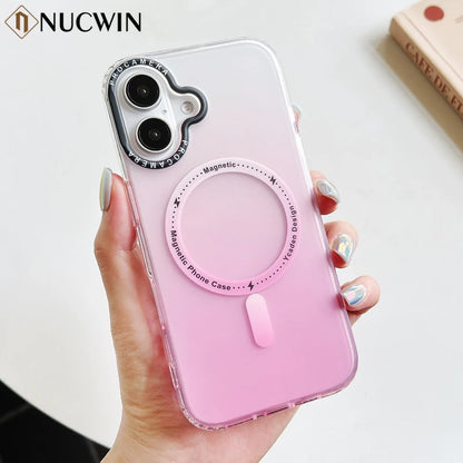 Gradient Aurora Slim Matte Magnetic Case For iPhone 16