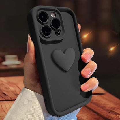 Three-dimensional Love Skin-friendly Frosted Lens All-inclusive Phone Case