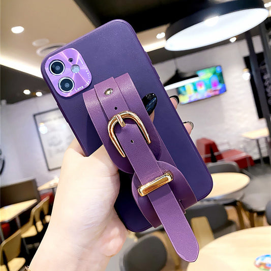 purple phone case strap