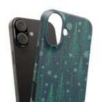 Green Christmas pattern iPhone case