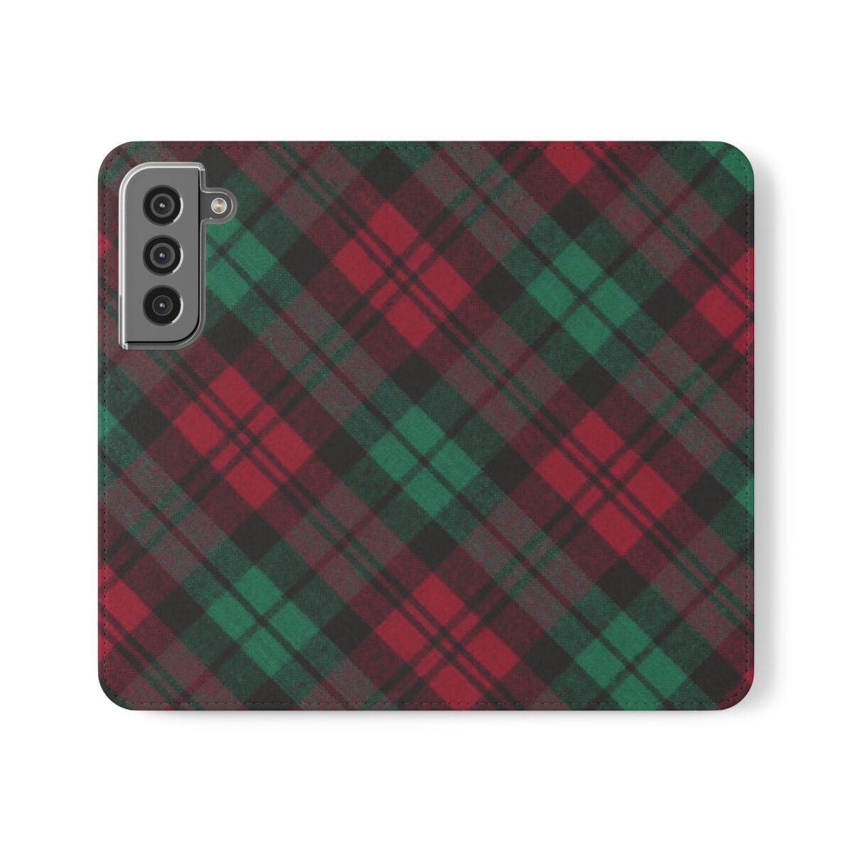 Christmas Plaid Samsung Flip Cases