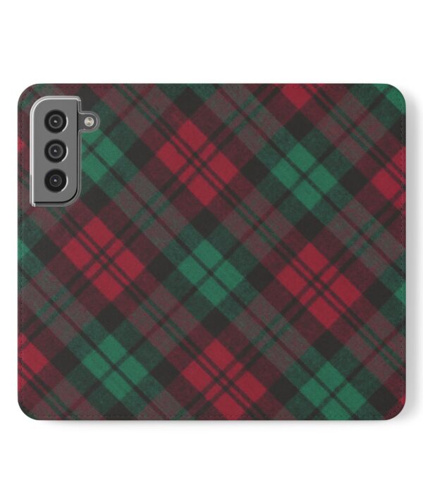 Christmas Plaid Samsung Flip Cases