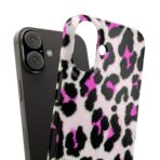 Colorful Pink Leopard Pattern iphone 16 case