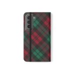 Christmas Plaid Samsung Flip Cases