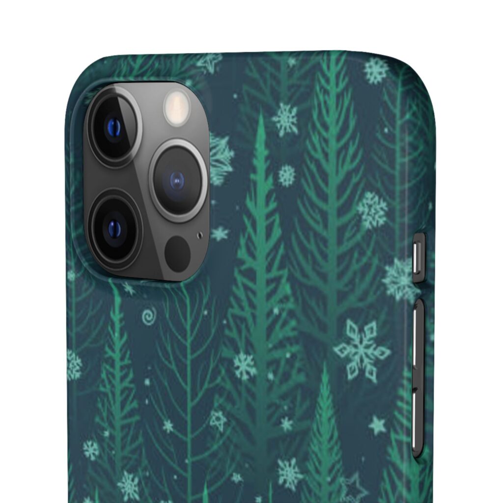 Green Christmas pattern iPhone case