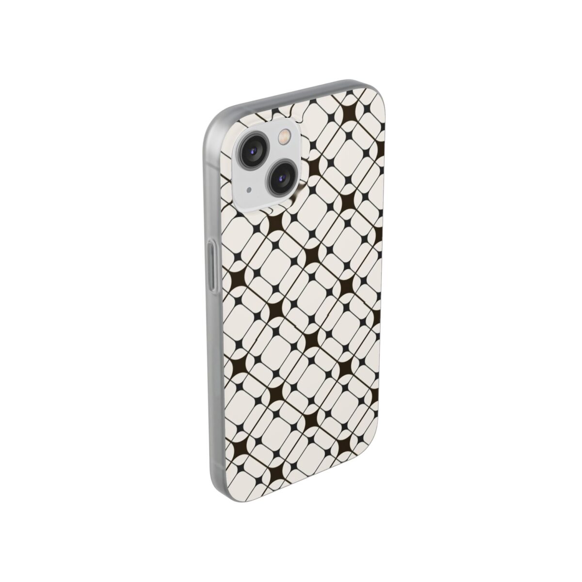 Clear Geometric Design Phone Case