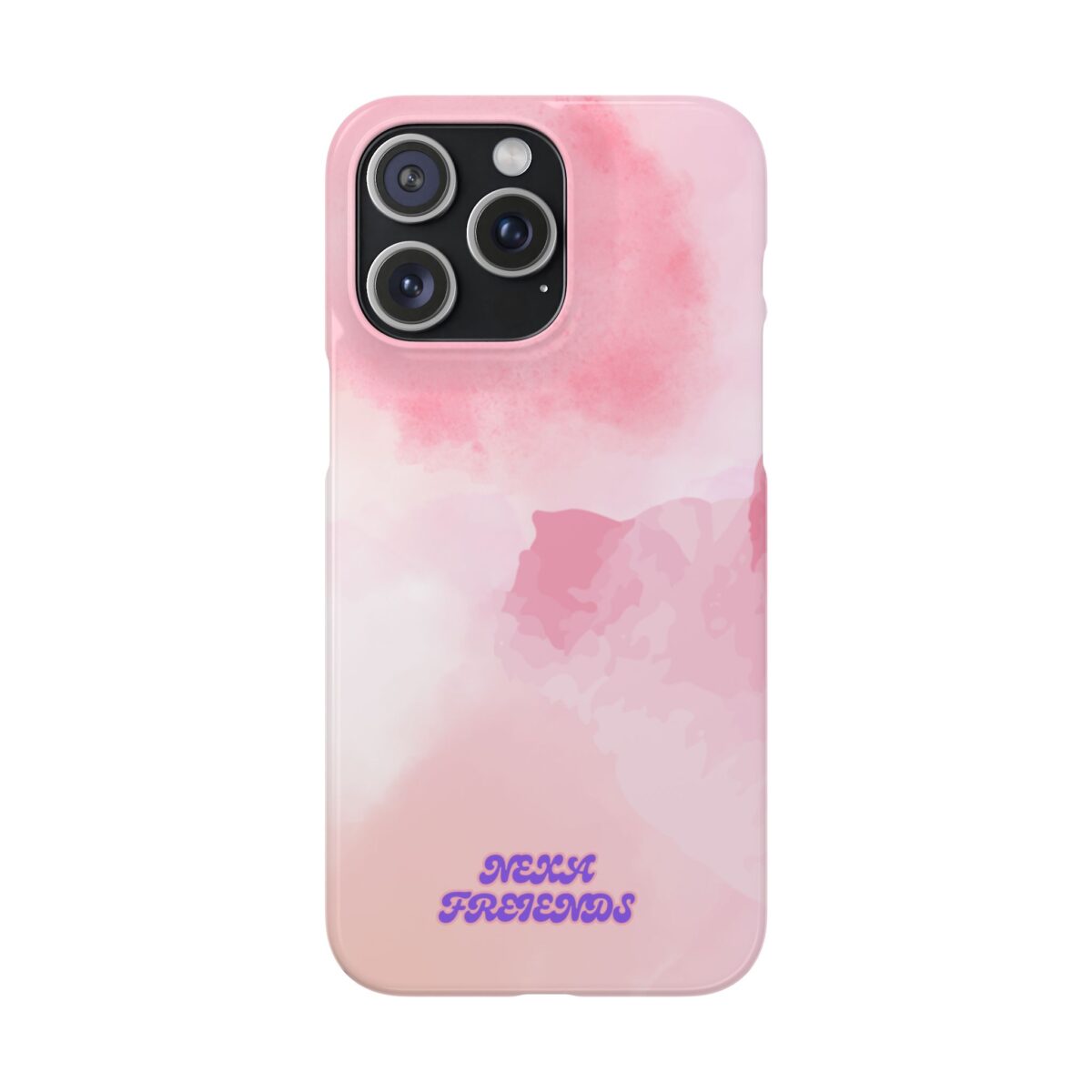 pink watercolor iPhone case