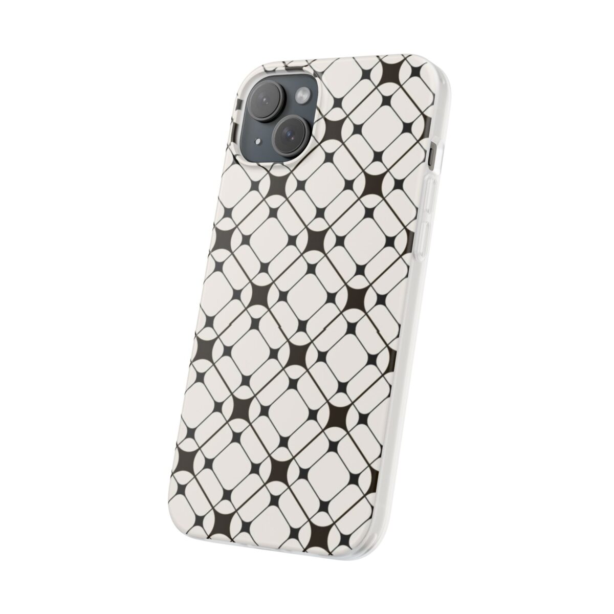 Clear Geometric Design Phone Case