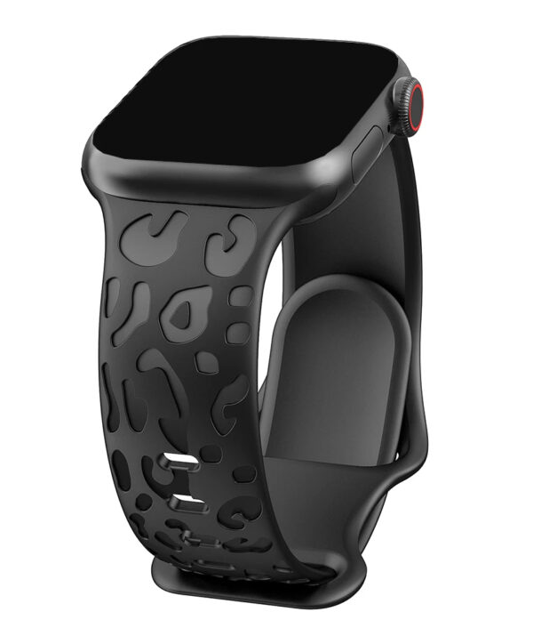 Leopard Apple Watch Band - black